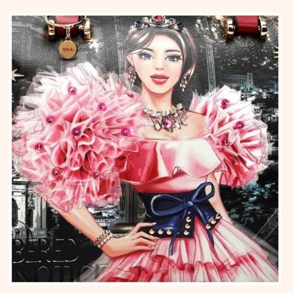 NICOLE LEE "CRYSTAL PALACE" BAG - Picture 3 of 16